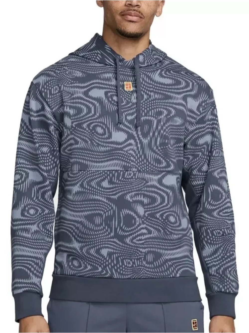 Nike Mens Heritage Tennis Fleece‎ Hoodie XL Gray Sweatshirt